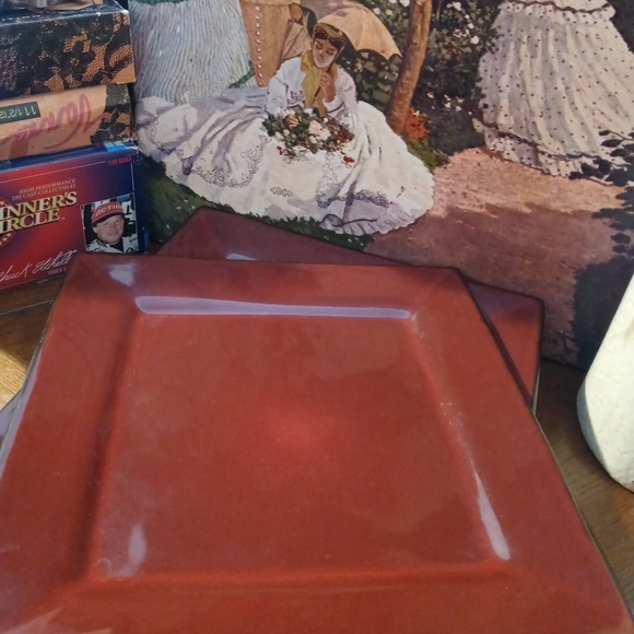 🎻Gibson "Kiesling" Square Dinner Plates🍱 Set Of 4 Vintage,Like 🆕,Nice Gift 🎁 - Picture 14 of 14